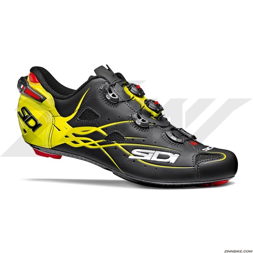 SIDI Shot Road Shoes (Matt Black/Yellow Fluoro)