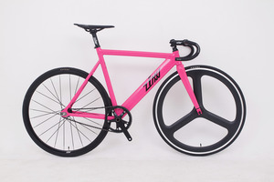 ZINN BIKE Janus Aero Type Track/Fixie Bike (Hot Pink)