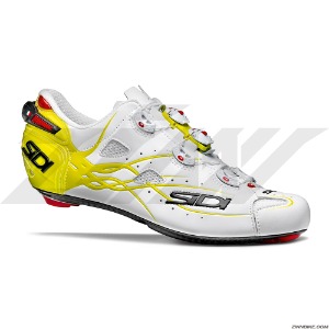 SIDI Shot Road Shoes (Matt White/Yellow Fluoro)
