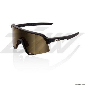 100% S3 Cycling Goggles (Soft Tack Black/Soft Gold Lens) 61034-100-69