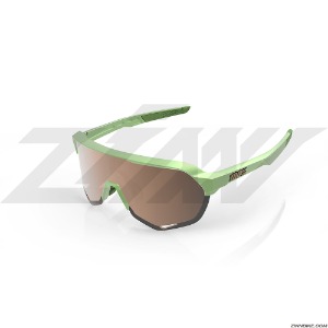 100% S2 Long Cycling Goggles (Matte Metallic Viperidae/Bronze Multilayer Mirror Lens)