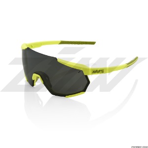 100% RACETRAP Cycling Goggles (Soft Tact Banana/Black Mirror Lens) 61037-100-43