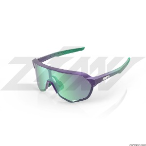 100% S2 Long Cycling Goggles (Matte Metallic Into the Fade/Blue Topaz Multilayer Mirror Lens)