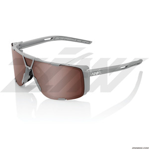 100% EASTCRAFT  Cycling Goggles (Soft Tact Cool Grey/HiPER Crimson Silver Mirror Lens) 61045-469-01
