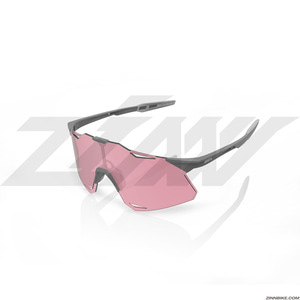 100% HYPERCRAFT Cycling Goggles (Matte Stone Grey/Hiper Coral Lens) 61039-394-79