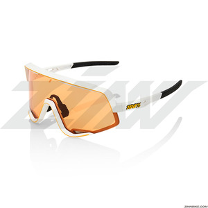 100% GLENDALE Cycling Goggles (Soft Tact Off White/Persimmon Lens) 61033-110-78