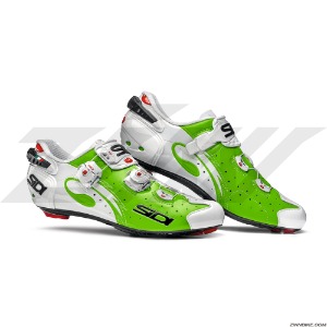 SIDI Wire Road Shoes (Green Fluoro/White)